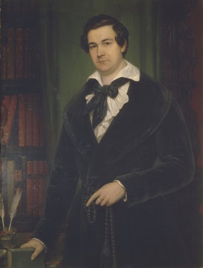 Näyttelijä Vasili Andreevich Karatyginin muotokuva 1802-1853, 1842 tekijältä Vasili Andreevich Tropinin