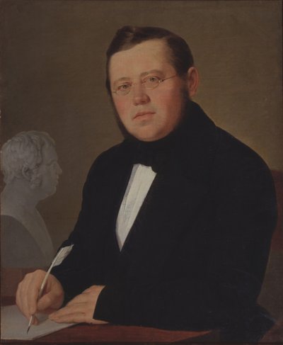 Muotokuva kirjailijasta Mihail Zagoskinista 1789-1852 tekijältä Vasili Andreevich Tropinin