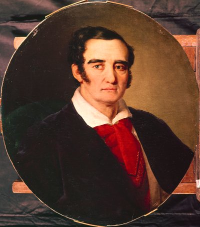 Taidemaalari Giuseppe Angiolo Artarin muotokuva 1792-1863, 1830-luku tekijältä Vasili Andreevich Tropinin