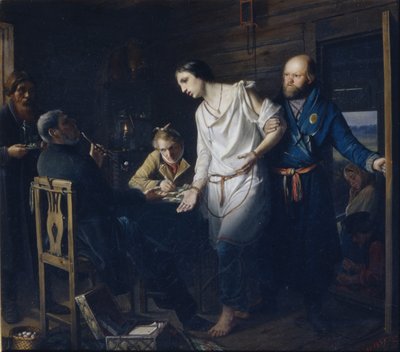 Maaseutupoliisin tutkintakomissaari, 1857 tekijältä Vasili Grigorevich Perov
