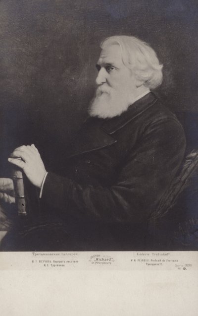 Ivan Turgenev, venäläinen kirjailija, novellisti ja näytelmäkirjailija. tekijältä Vasili Grigorevich Perov