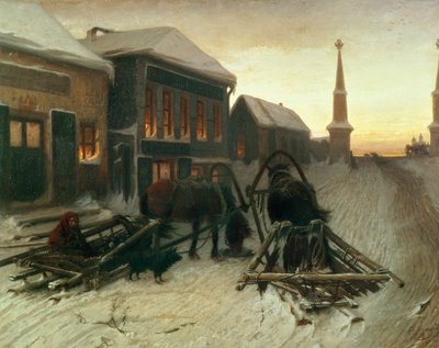 Viimeinen taverna kaupungin portilla tekijältä Vasili Grigorevich Perov