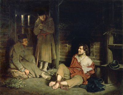 Arrant Knave pidätetty henkilö, 1873 tekijältä Vasili Grigorevich Perov