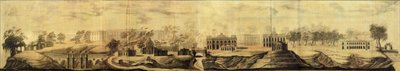 Panoraamanäkymä Tsaritsyno Designista, 1776 tekijältä Vasili Ivanovich Bazhenov