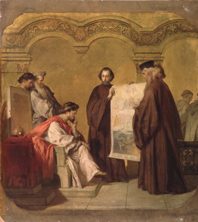 Suurruhtinas Vladimir vastaanottaa suurlähettiläät tekijältä Vasili Petrovich Vereshchagin