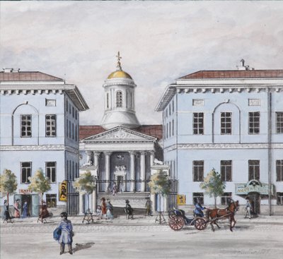 Nevski Prospekt Pietarissa, 1830-1840 tekijältä Vasili Semenovich Sadovnikov
