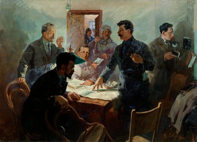 "Lokakuun vallankumouksen esikunta", 1934. tekijältä Vasili Svarog