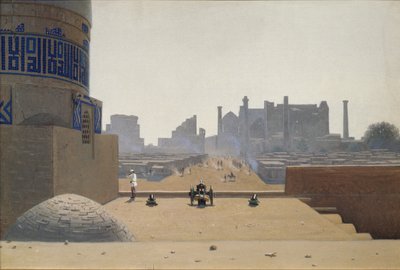 Pääkatu Samarkandissa aikaisin aamulla, 1869-1870 tekijältä Vasili Vasilievich Vereshchagin