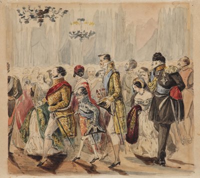 High Society Ball, 1800-luvun ensimmäinen neljännes tekijältä Vasili Venediktovich Baranov