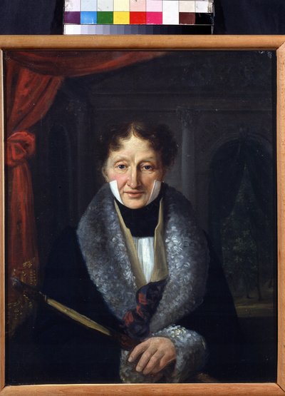 Balettimestarin Charles Louis Didelotin (1767-1837) muotokuva (Balettimestarin Charles Louis Didelotin muotokuva). Vasili Venediktovitš Baranovin (1792-1836) maalaus. Öljy kankaalle, 46,5 x 37,5 cm tekijältä Vasili Venediktovich Baranov