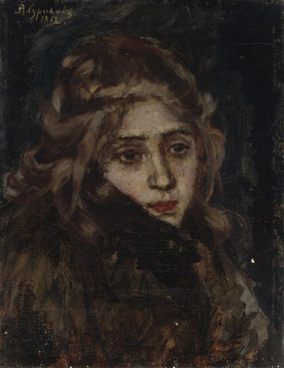 Prinsessa Maria Aleksandrovna Menshikova. Menshikovin studio Berezovissa, 1882 tekijältä Vasilij Ivanovic Surikov