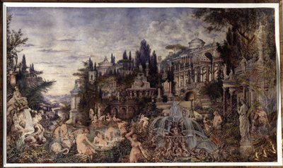 Orgia (An Orgy). Juhlapaikka muinaisten roomalaisten palatsien edessä, joka kokoaa yhteen satyyrien ja bacchantien dionysolaisen korteesin kylpykohtauksissa. Vassili (Vasili, Vasilii, Wilhelm) Aleksandrovich Kotarbinsky (Kotarbinski, Kot) työ tekijältä Vasily Alexandrovich Kotarbinsky