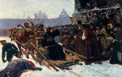 Boyar Morozova -tutkimus, 1881, 1965. tekijältä Vasily Surikov