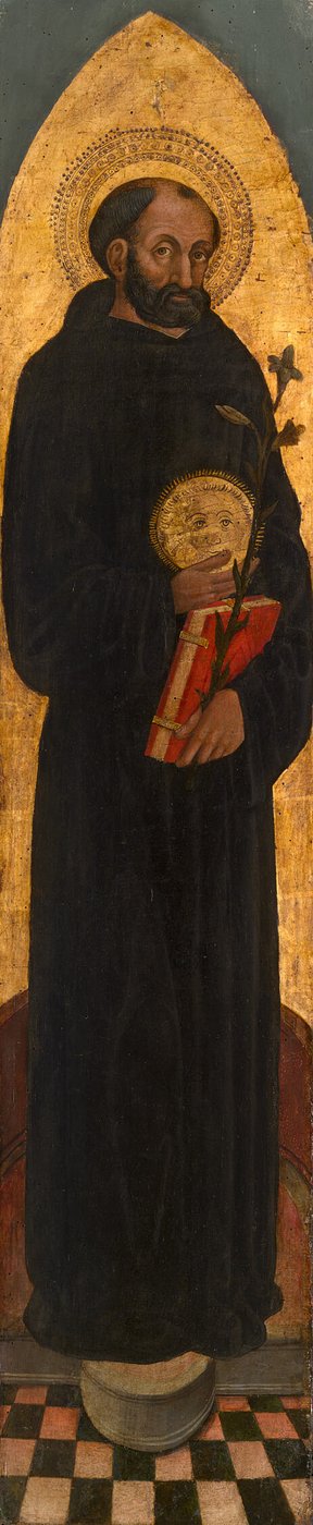 Tolentinon Pyhä Nikolaus Augustinuksen alttaritaulusta. tekijältä Venetian