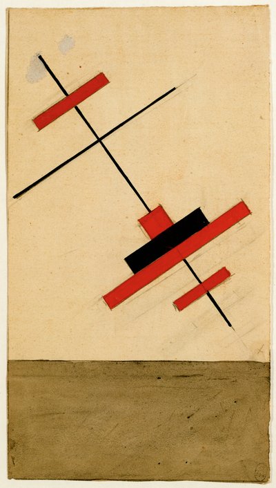 Vitebskin juhlakoriste (guassi, tussi paperille) tekijältä Vera Ermolaeva