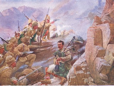 Dargain myrsky, kuvitus Cassellsin Englannin historiasta, 1900-luku tekijältä Vereker Monteith Hamilton