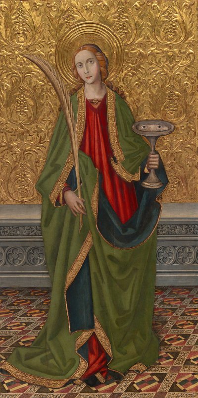 Saint Lucy, noin 1500 tekijältä Vergós Workshop