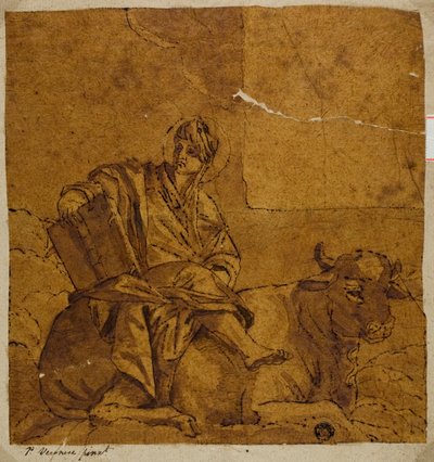 Pyhä Luke tekijältä Veronese (Paolo Caliari)
