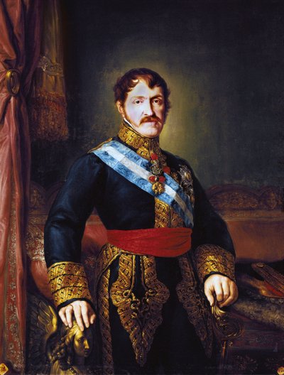 Muotokuva Don Carlos Maria Isidro de Bourbonista (Bourbon) (1788-1855), Molinan kreivi ja Espanjan vauva, n. 1833 (öljy kankaalle) tekijältä Vicente Lopez y Portana