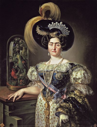 María Francisca de Braganza y Borbónin muotokuva tekijältä Vicente López Portaña