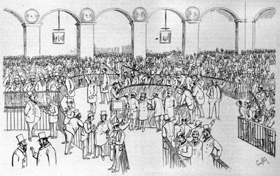 Die Pariser Börse (Korb) im Jahr 1894 von Victor  Geruzez