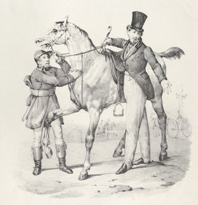 Kap. VI: En voinut kävellä, en enää kävele missään, 1824.. tekijältä Victor Adam