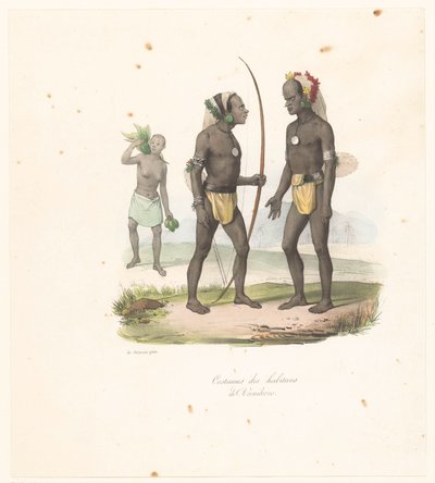 Vanikoron asukkaiden vaatteet Costumes des habitans de Vanikoro (nimi esineessä) Voyage of Discovery of the Astrolabe (sarjan nimi) Voyage de découvertes de l