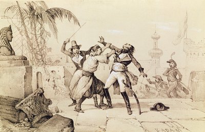 Kenraali Kleberin salamurha fanaattisen toimesta, 14. kesäkuuta 1800 tekijältä Victor Adam