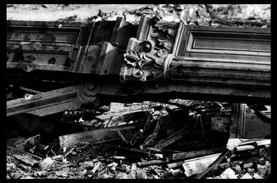 Pariisin keskustorin purku elokuussa 1971 (b/w kuva) tekijältä Victor Baltard