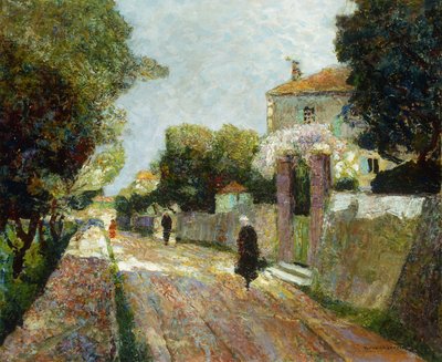 Sunny Village Street; Aurinkoinen kyläkatu tekijältä Victor Charreton