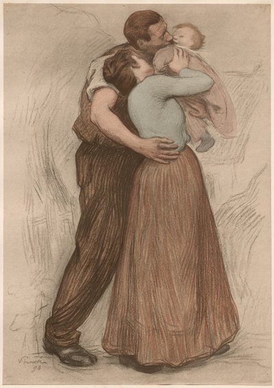 Suudelma, 1898. tekijältä Victor Emile Prouve
