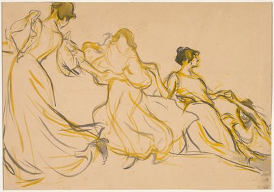 Tutkimus Pariisin 11. kaupunginosan kaupungintalon Salle des Fêtesin koristelua varten, 1897. tekijältä Victor Emile Prouve