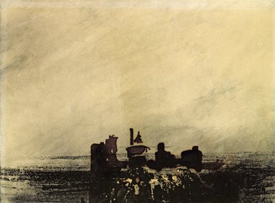 Feodaalin rauniot (musteen pesu paperille) tekijältä Victor Hugo