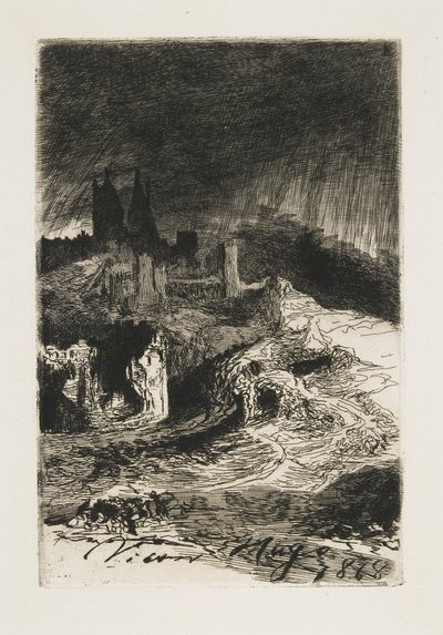 Maisema, 1868 tekijältä Victor Hugo