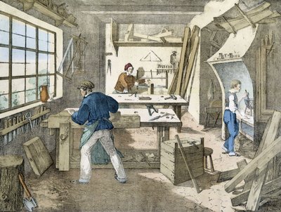 Puuseppä, Jansonin lito. 1800-luvulla. tekijältä Victor Janson