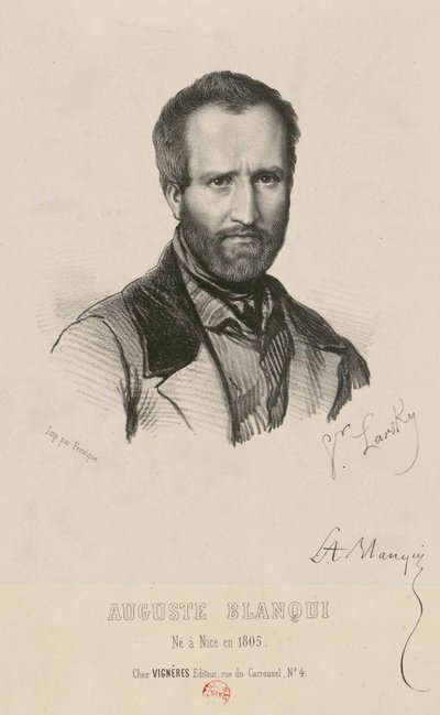 Louis-Auguste Blanquin muotokuva 1805-1881, 1849. tekijältä Victor Larsky