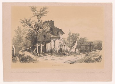 Boerderij op de Mont Valérien Mont Valérienissa (otsikko esineessä) tekijältä Victor Lefranc
