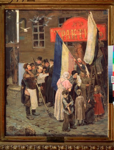 Uutisia Karsin piirityksestä (Turkki, heinä-marraskuu 1855) (Uutisia Karsin piirityksestä) (Krimin sodan jakso tekijältä Victor Mikhailovich Vasnetsov