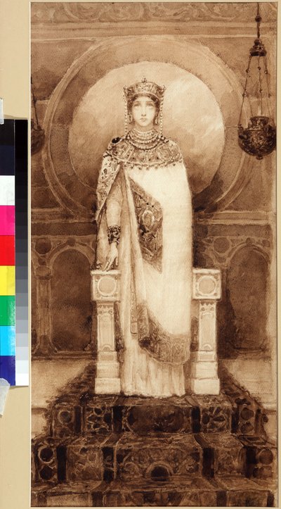 Pyhä Helena (Rooman keisarinna, Konstantinus I:n äiti) (n. 247/250 - n. 329/330) - Viktor Mikhaylovich Vasnetsov (1848-1926) Pyhä Helena tekijältä Victor Mikhailovich Vasnetsov