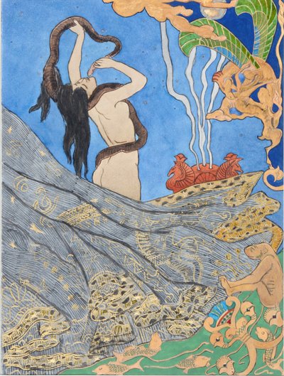 Gustave Flaubertin kuvitus Salammbôlle, 1893. tekijältä Victor Prouvé