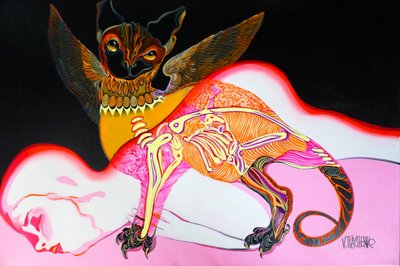 Surrealistinen lepakko-olento-uni tekijältä Victor Tkachenko