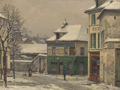 Snow Effect in the Suburbs, n. 1875-1885 tekijältä Victor Vignon