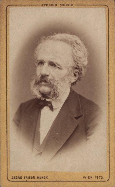 Muotokuva säveltäjä August Wilhelm Ambrosista 1816-1876, 1773. tekijältä Vienna . Photo studio Georg Friedrich