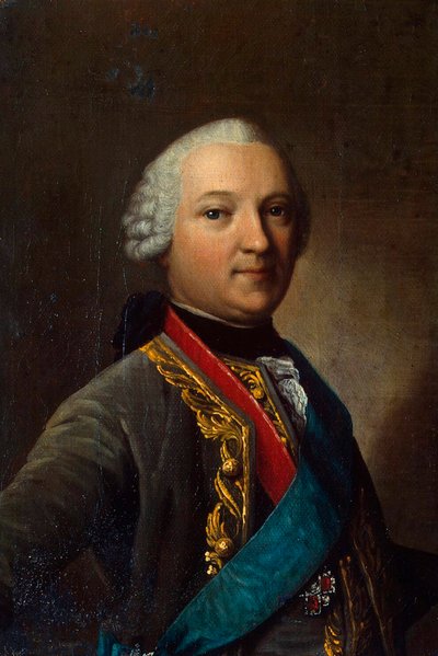 Caspar von Saldernin muotokuva, 1711-1786, 1700-luvun puoliväli. tekijältä Vigilius Erichsen