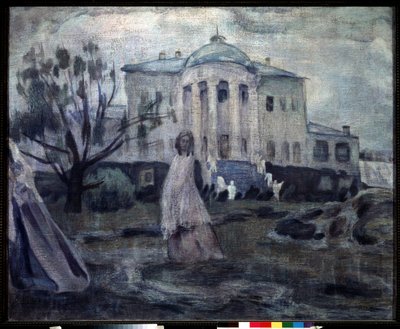 Haamut (Haamut). Peinture de Victor (toinen) Elpidiforovich Borisov Musatov (Borisov-Musatov) (1870-1905). Tempera Sir Toile tekijältä Viktor Elpidiforovich Borisov Musatov
