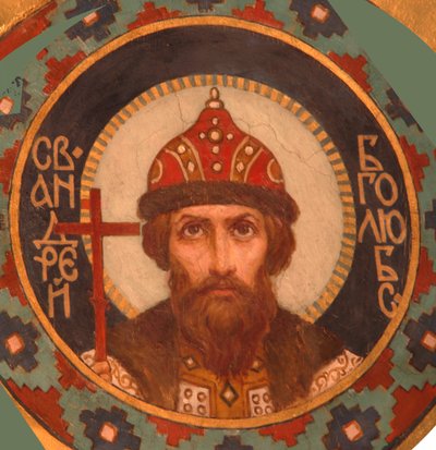 Pyhä suurprinssi Andrei Bogolyubsky, 1885-1896 tekijältä Viktor Mikhaylovich Vasnetsov