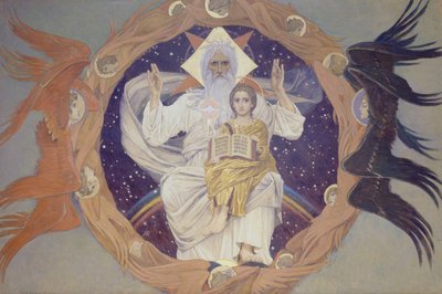 Pyhä kolminaisuus Otechestvo, 1907 tekijältä Viktor Mikhaylovich Vasnetsov
