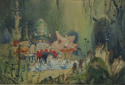 Vedenalainen valtakunta. Lavastus A. Dargomyzhskyn oopperaan Rusalka, 1884 tekijältä Viktor Mikhaylovich Vasnetsov