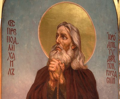 Klopsin luostarin kunnianarvoisa Mikael, 1885-1896 tekijältä Viktor Mikhaylovich Vasnetsov