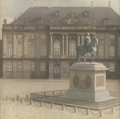 Amalienborgin aukio, Kööpenhamina tekijältä Vilhelm Hammershøi
